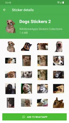 Stickers Dog Memes android App screenshot 0