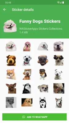 Stickers Dog Memes android App screenshot 5